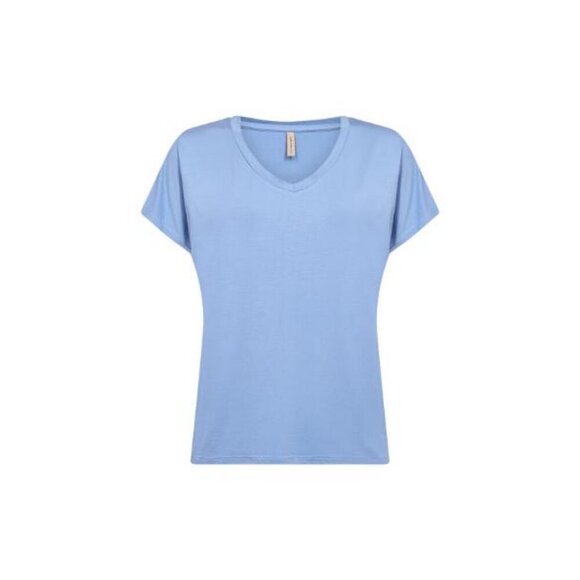 NWT SOYA CONCEPT Marica 32 Sky Blue Vneck T-Shirt - Picture 4 of 5